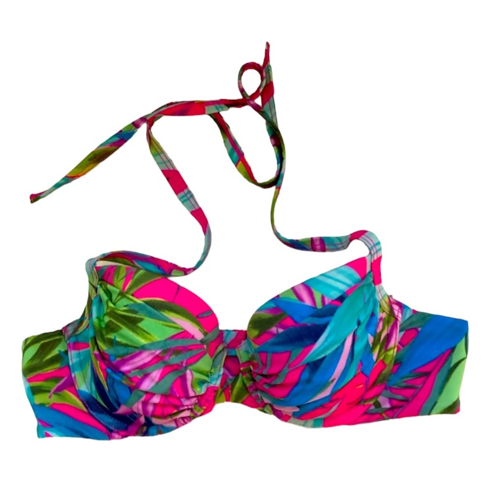 Victoria’s Secret Tropical Print Tie Top Bikini Top. Size 34A. Make An Offer.